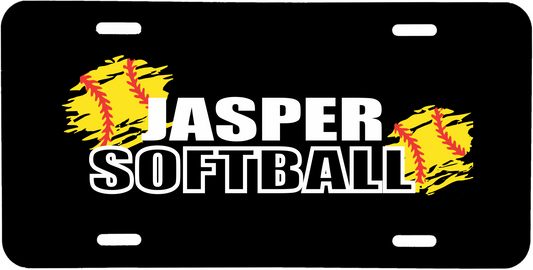 JASPER SOFTBALL CAR TAG DESIGN 2